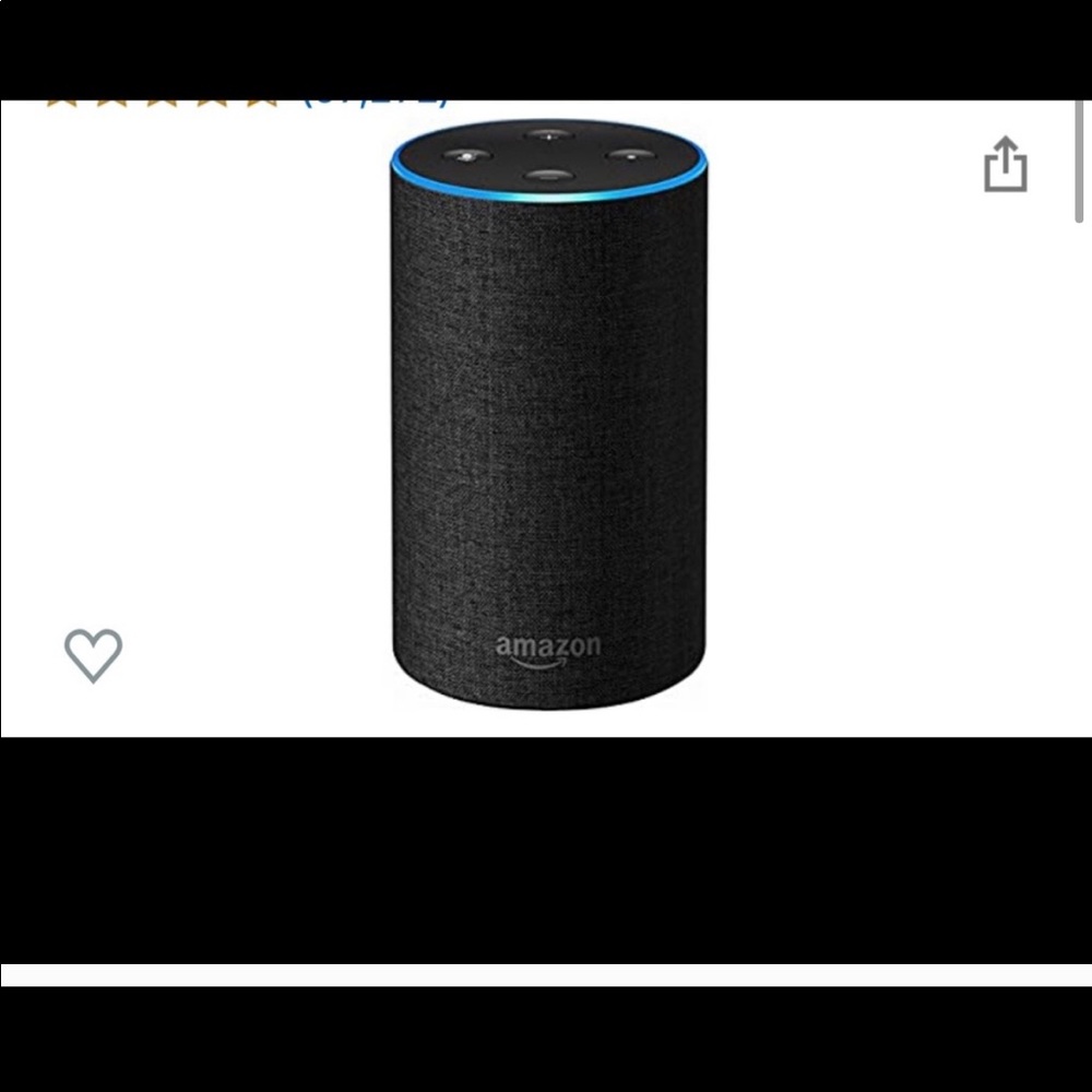 Second generation amazon alexa speaker.